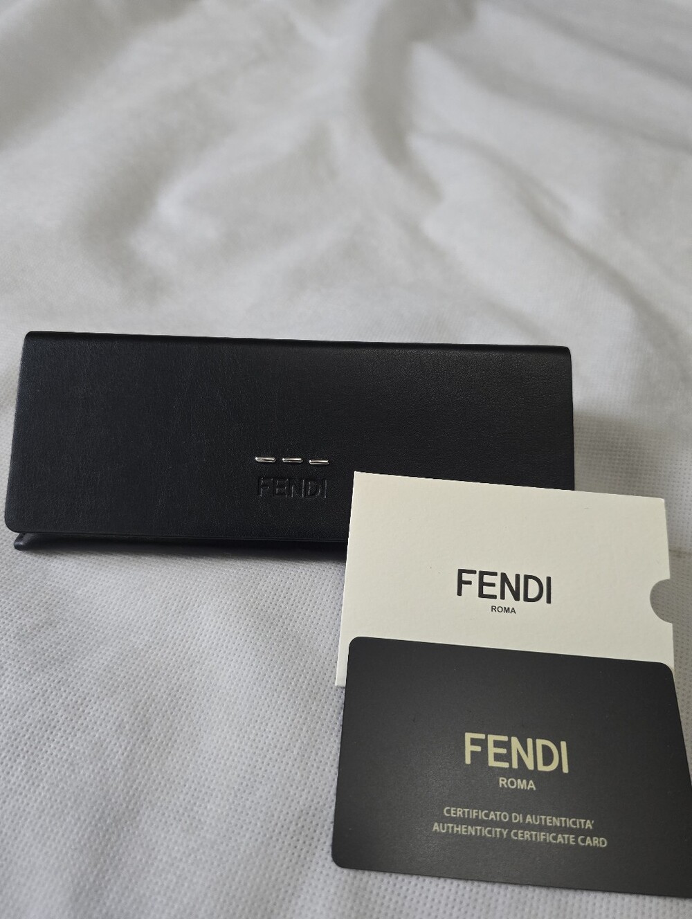 Fendi Black Leather Sunglasses Or Eyeglasses Case